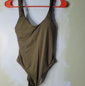 Dippin' Daisy's Olive Green Sexy Minimalist Cheeky One Piece New Sold Do Not Buy